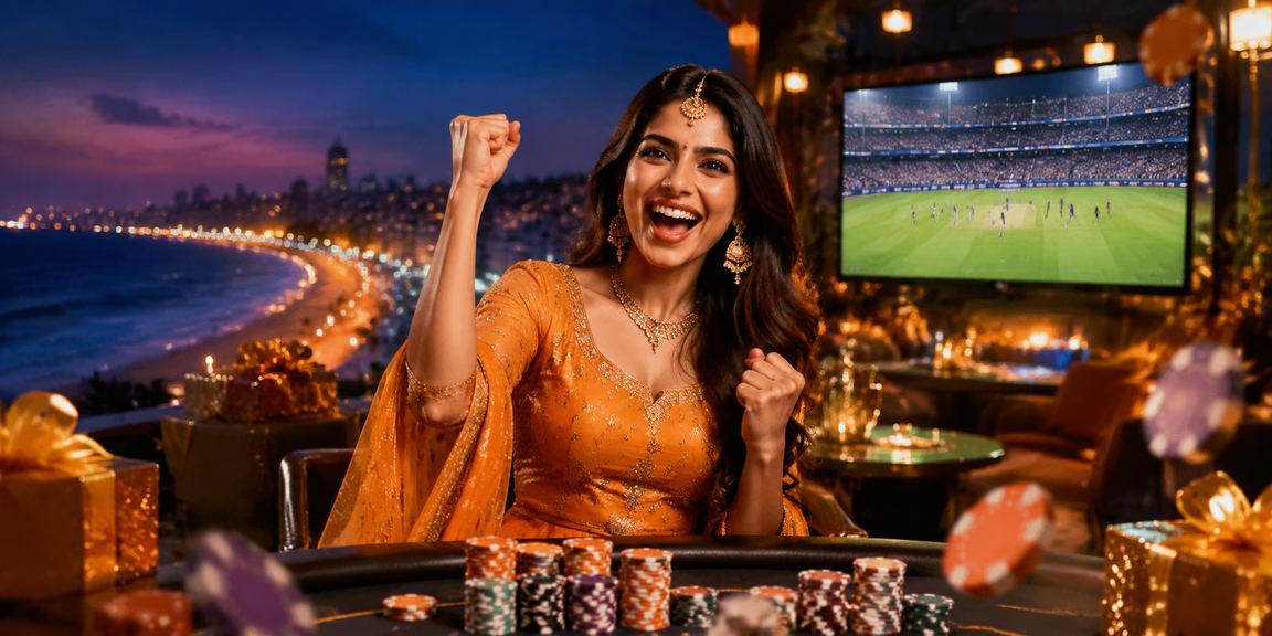 Players enjoying Teen Patti game on mobile at Chennai beachfront
